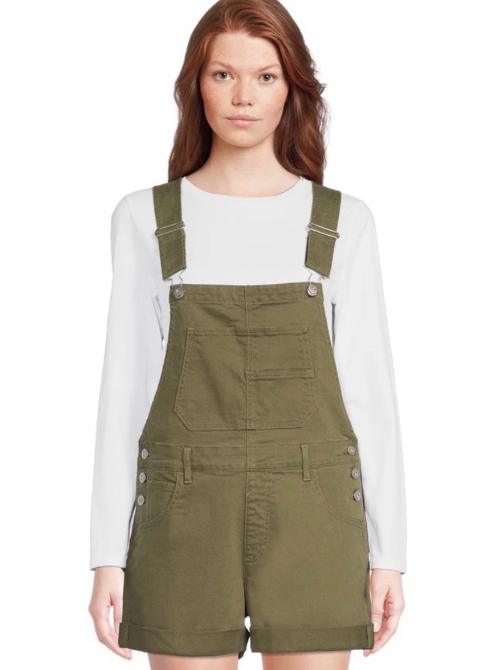 Green Denim Overalls - No Boundaries